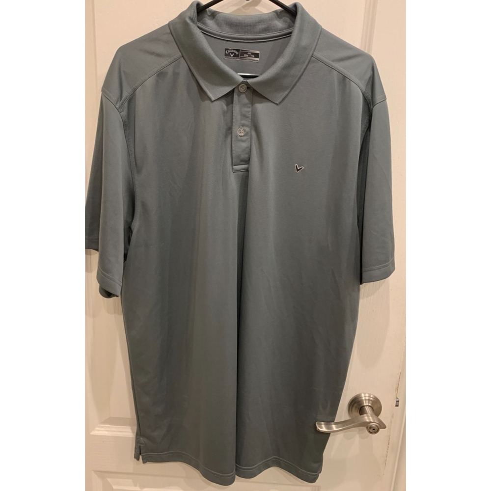 Callaway Golf Polo Shirt Dark‎ Gray Excellent Condition Sz XXL